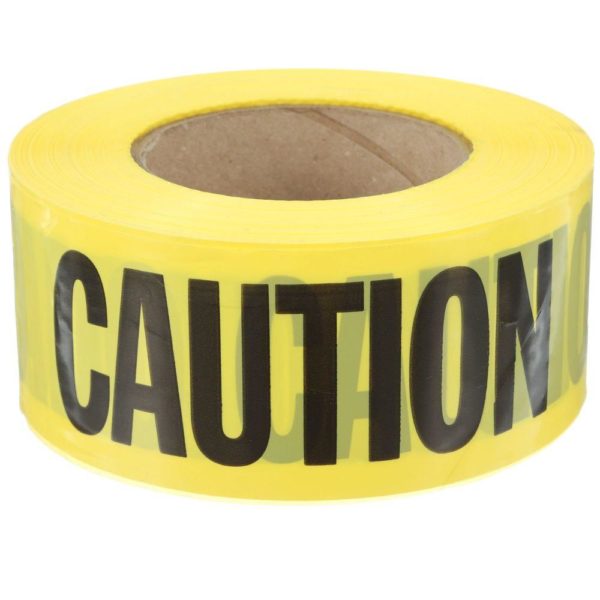 caution tape on door caution tape on door