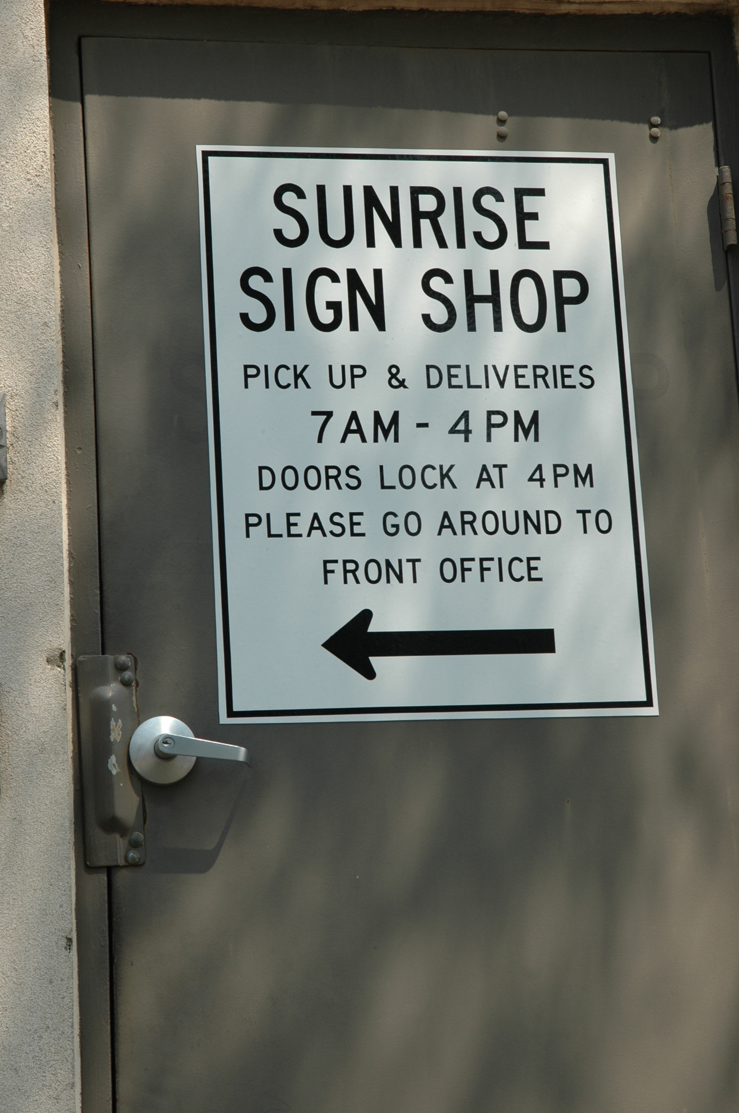Signage Sunrise Safety Services